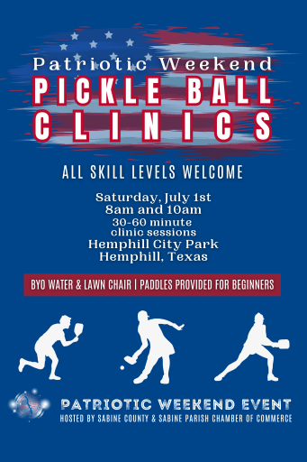 Patriotic Weekend on Toledo Bend Pickleball Clinic