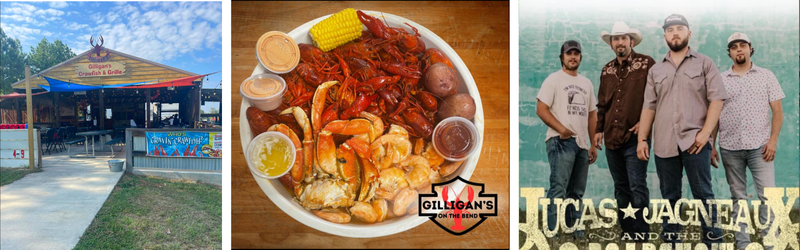 gilligans crawfish boil and live music