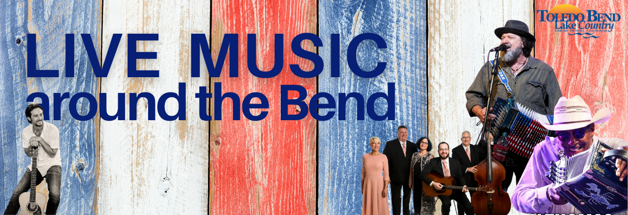 live music header showing various performers