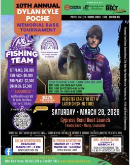 Dylan Kyle Poché Memorial Bass Tournament