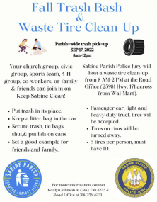 Fall Trash Bash Waste Tire Clean Up